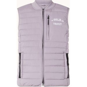 In Gold We Trust The Glory gewatteerde bodywarmer - Paars - Maat M