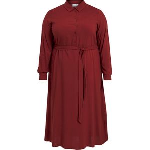 EVOKED VIPAYA L/S MIDI SHIRT DRESS/SU/CUR Dames Jurk - Maat 46