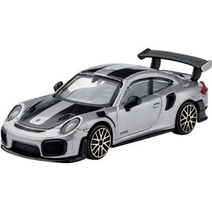 Bburago Porsche 911 GT2 RS modelauto - schaalmodel - speelgoedauto - zilver - schaal 1:43