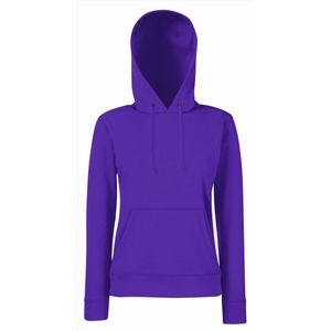 Fruit of the Loom - Lady-Fit Classic Hoodie - Paars - L