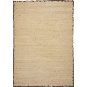 Kave Home - Jute tapijt Sorina met bruine rand 200 x 300 cm