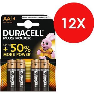 Duracell AA Plus Power - 4 stuks x 12 (48 stuks) - voordeelverpakking