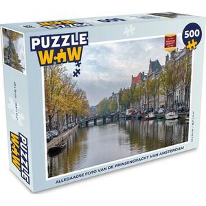 Puzzel Alledaagse foto van de Prinsengracht van Amsterdam - Legpuzzel - Puzzel 500 stukjes