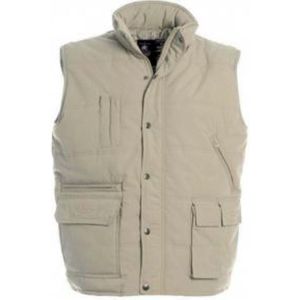 B&C - HEREN BODYWARMER BEIGE - MAAT XXL.