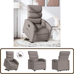 vidaXL Sta-op-stoel - Elektrisch Verstelbaar - Taupe Elektrische Sta-op-stoel - Sta-op-fauteuil - Elektrische Fauteuil - Comfortstoelen - Rolstoel Alternatief
