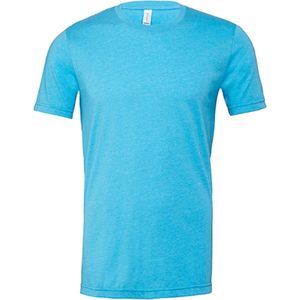 Unisex T-shirt met korte mouwen Bella+Canvas Heather Aqua- XXL