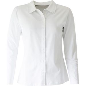 MOOI! Company - Basis blouse  - Polo - Blouse model Esmee - Kleur Wit - XS