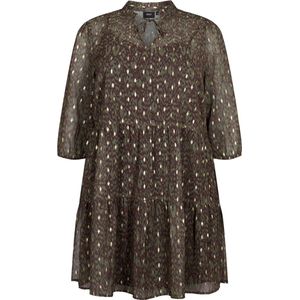 ZIZZI VOLIVIA, 3/4, TUNIC Dames Tuniek - Green - Maat L (50-52)