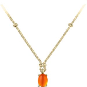 Gisser Jewels - Collier - Zilver - Zirconia - 42+5 cm