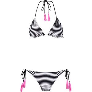 Shiwi bikini triangle simple stripe prothese - black - 36 / S