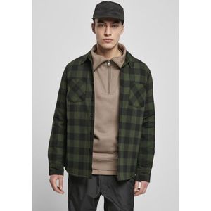 Urban Classics Overhemd -M- Padded Check Flannel Groen