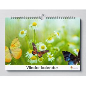 Vlinder verjaardagskalender 35x24cm | Wand kalender | Verjaardagskalender Volwassenen