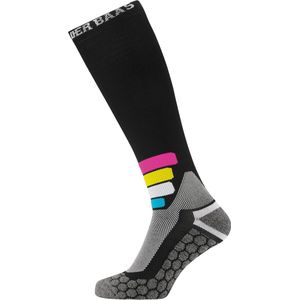 Skisok Poederbaas Tech Compress Merino Pro Black