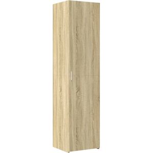 vidaXL - Hoge - kast - 50x42,5x185 - cm - bewerkt - hout - sonoma - eikenkleurig