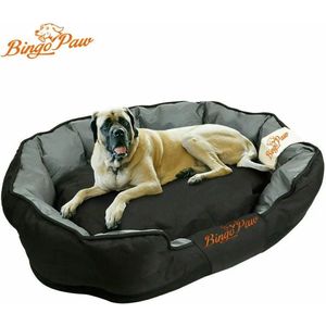 KBK® Orthopedische honden sofa - Dierenmmand - Hondenbed - Wasbare mand - 105x80x22 cm - Maat XL - Zwart