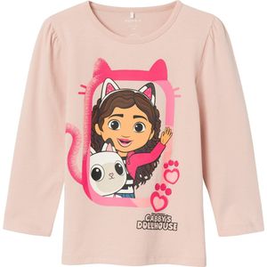 NAME IT NMFNESSIE GABBY LS TOP NOOS VDE Meisjes T-shirt - Maat 92