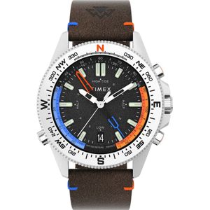 Timex Tide/Temp/Compass TW2V64400 Horloge - Leer - Bruin - Ø 43 mm