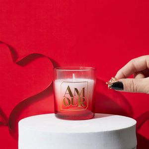 geurkaars met juweel/sieraad ring verrassing - Valentijn- Moederdag- geurkaars met sieraad- Perfect als Valentijnsdag of Liefde cadeau-Romantisch Cadeau - rood