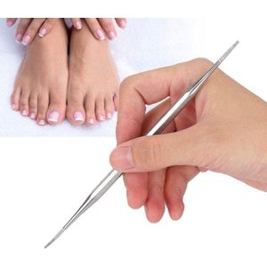 RVS Dubbele Kop Nagelvijl - Ingegroeide Teen Nagelvijl en Lifter - Pedicure Hulpmiddel voor Ingroeiende Nagels