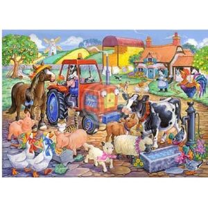 Legpuzel - 80 grote stukjes - Farm Friends - The House of Puzzles