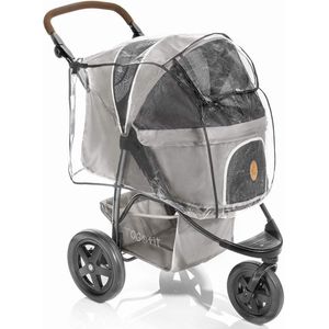 Regenhoes voor TOGfit Pet Roadster - Hondenbuggy Regenhoes met Opening aan de Achterkant, Ventilatiegaten en Kijkvenster - Ideaal voor de TOGfit Hondenwagen - Transparant