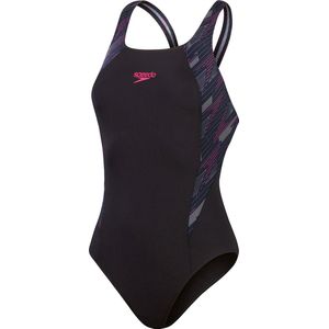 Speedo HyperBoom Splice Muscleback Zwart/Roze Sportbadpak - Maat 42