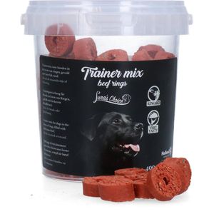 Luna’s Choice Trainermix Biefringen – 135 Stuks – 400 Gram -Hondensnacks voor bij de training – Zachte hondensnoepjes – Geen toegevoegde suikers