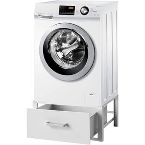 Wasmachine verhoger met lade - Wasmachine verhoger - Wasmachine sokkel - Wasmachine verhoger met lade - Wasmachine opbouwmeubel