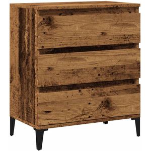 vidaXL Dressoir - 60x35x70 cm - Oud Houtkleurig Dressoir - Opbergkast - Meubilair - Vintage - Landelijk