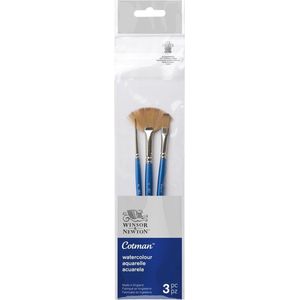 Winsor & Newton Cotman Penseel Korte Steel Set van 3 V.3