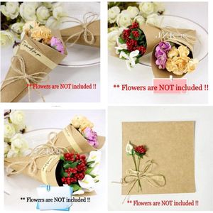 50 x kraftpapier, voor bruiloft, confetti, kegels, plaatskaarthouders voor bruiloft, geschenkdoos, snoep, box, party, snacks, houder voor verjaardagsfeest, doop, heilige communie, doe-het-zelf