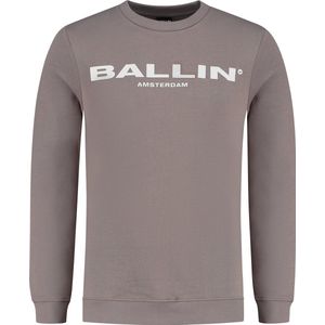 Ballin Amsterdam - Heren Slim Fit Sweater - Bruin - Maat S