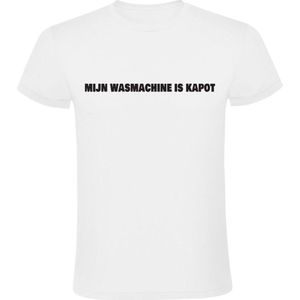 Mijn wasmachine is kapot Heren T-shirt - was - kleding - machine - droger - stuk