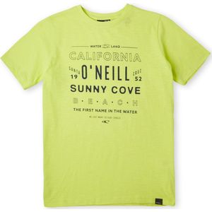 O'Neill T-Shirt Boys Muir Limegroen 116 - Limegroen 100% Katoen Round Neck