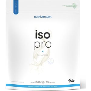 Nutriversum | IsoPro | Whey protein Isolate | Unflavored | 1kg 40 servings | Instant | Eiwit shake | Proteïne shake | Eiwitten | Whey Proteïne | Supplement | Isolaat | Nutriworld