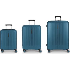 Gabol Kofferset - Zero - Cabin + Medium + Large reiskoffers - Turquoise