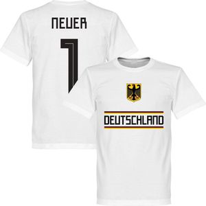 Duitsland Neuer 1 Team T-Shirt - Wit - XS