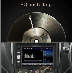 Dubbel Autoradio 6,2 Inch Met Bluetooth - Mirror Link - FM - USB - AUX En Achteruitrijcamera
