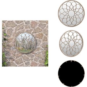 vidaXL Decoratieve Spiegel - Buiten - 60 x 3 cm - IJzer en Glas - Spiegel