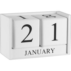 bureaukalender, houten kalender met handmatige aanpassing, duurzaam, chique accessoire voor thuis of op kantoor
