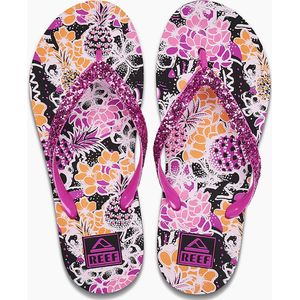 Reef Kids Stargazer Prints Meisjes Slippers - Roze/Mint - Maat 34