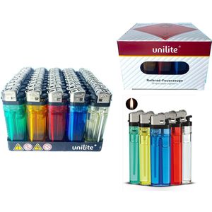aanstekers 50 stuks in tray  lighters (high quality) vuursteen aansteker