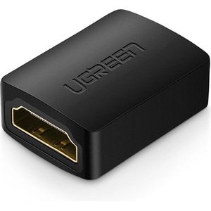 High speed HDMI 2.0 naar HDMI 2.0 female adapter - 4K - Audio- en videosynchronisatie - 3D - zwart