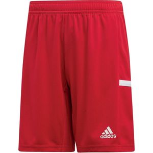 adidas T19 Short Junior Sportbroek - Maat 140  - Unisex - Rood