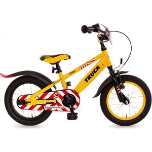 Bachtenkirch kinderfiets Truck, 14 inch, geel en zwart