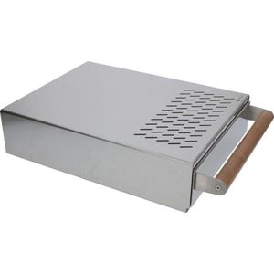 BaristaPro Uitkloplade RVS+Hout - 425x280x100mm
