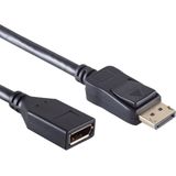 Premium DisplayPort verlengkabel - versie 1.2 (4K 60Hz) / zwart - 3 meter