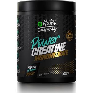 Nutri Strong Creatine Monohydraat 500g – 100% Puur – Spiergroei & Kracht