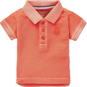 Noppies - Maat 50 - Poloshirt Tarleton Vermillion Orange Jongens