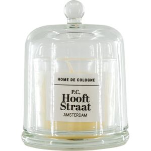 Housevitamin Geurkaars- PC Hooftstraat Amsterdam - Patchouli - 100 gram- in Glazen Stolp